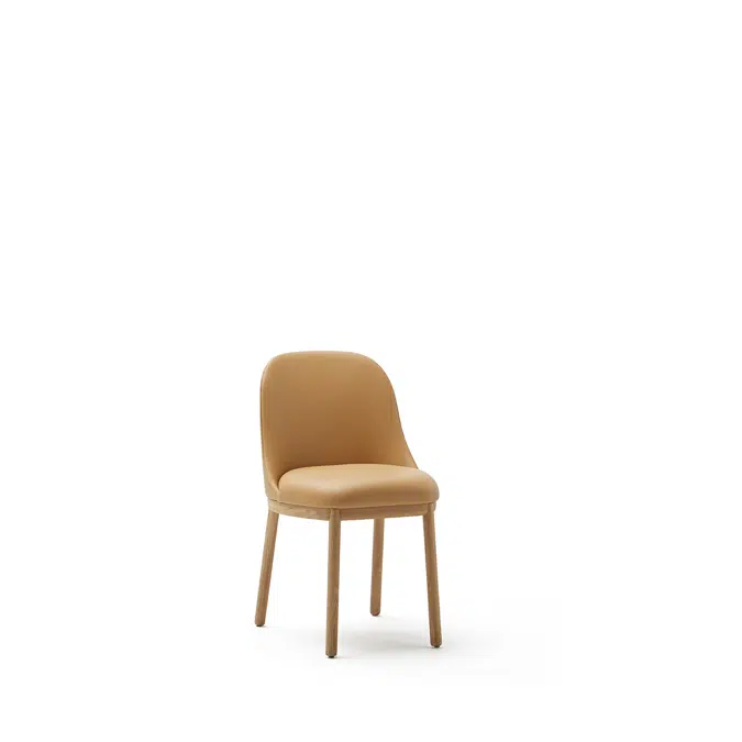 Aleta Chair - Four wooden legs base