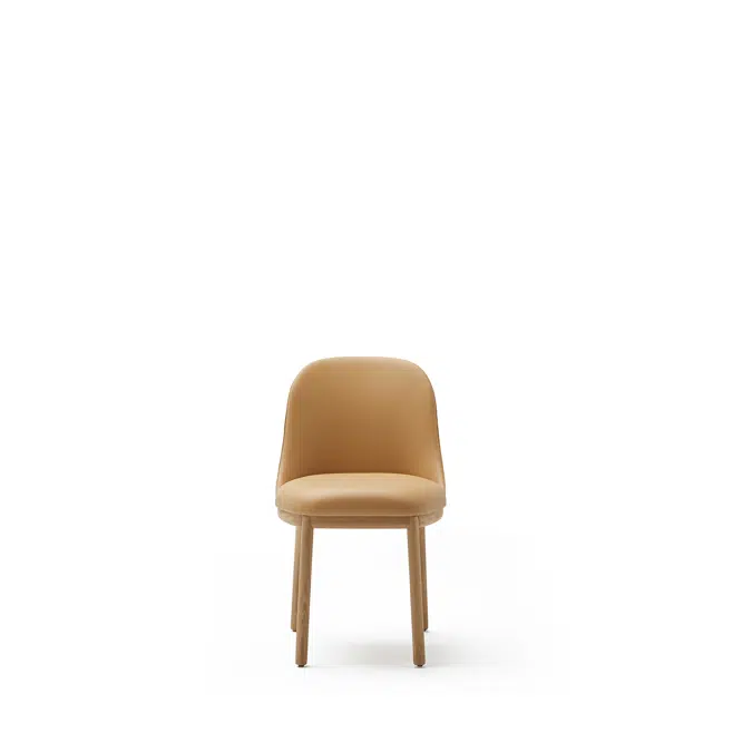 Aleta Chair - Four wooden legs base