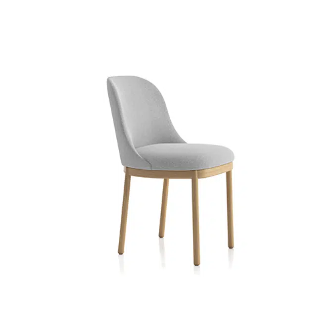 Aleta Chair - Four wooden legs base