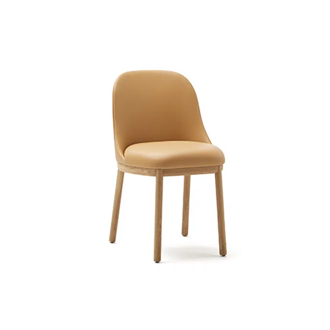 Aleta Chair - Four wooden legs base