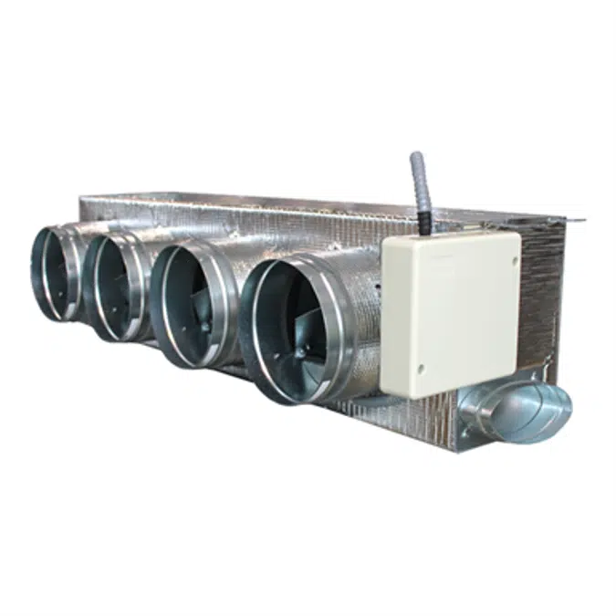 Motorized plenum Fujitsu standard 4 dampers