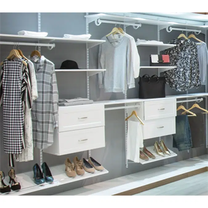 ShelfTrack EVO Shelving System  ClosetMaid Professional Services