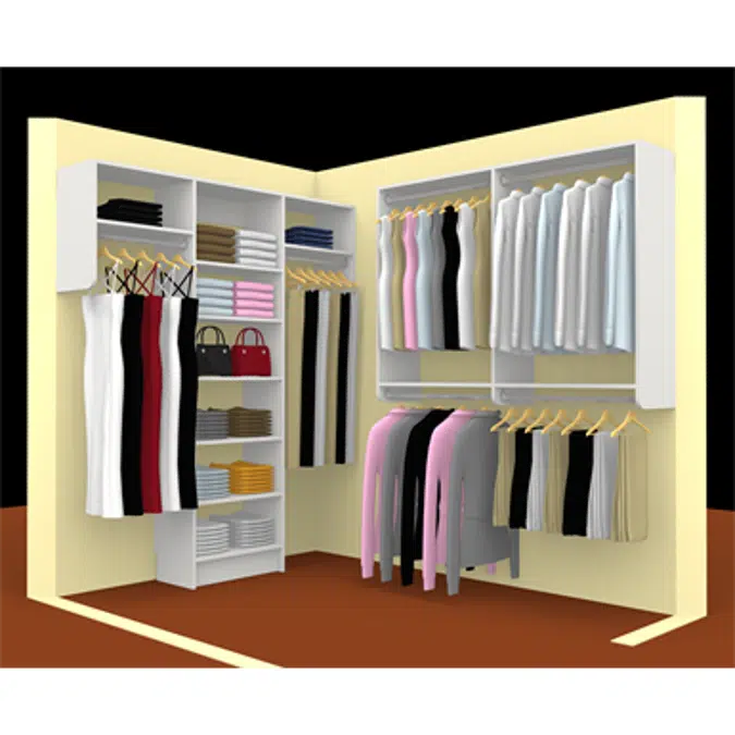 MasterSuite Closet Custom Series Walk-In Standard 6x8 Shelf Tower