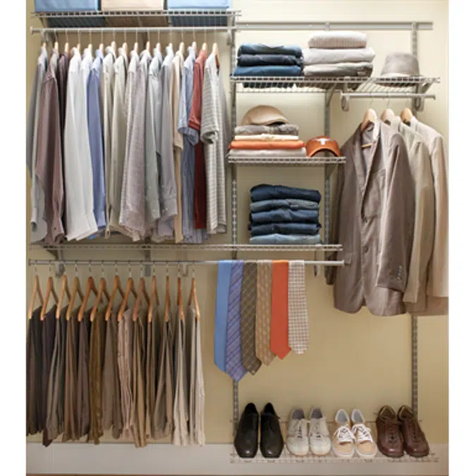 Adjustable Ventilated Wire - Wardrobe and Closet System SHELFTRACK Superslide