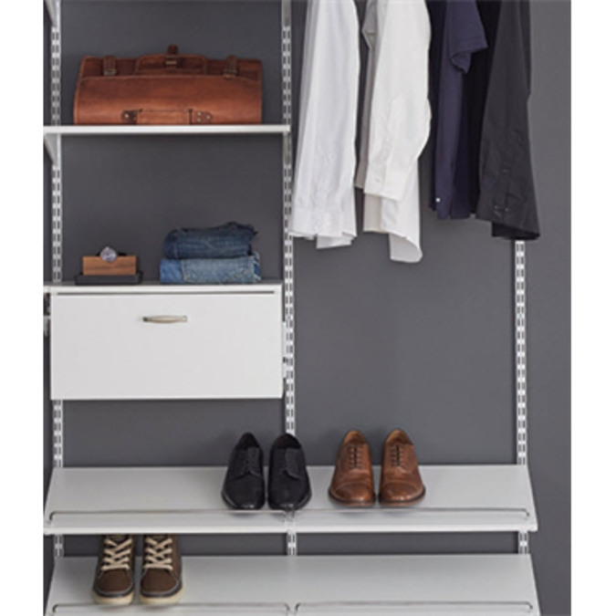 BIM objects Free download! ShelfTrack EVO Adjustable Wood 48 inch