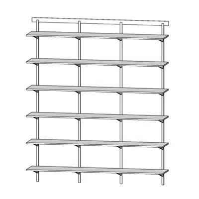 bild för ShelfTrack EVO - Overview Wood Adjustable Solid Wood Melamine Shelving