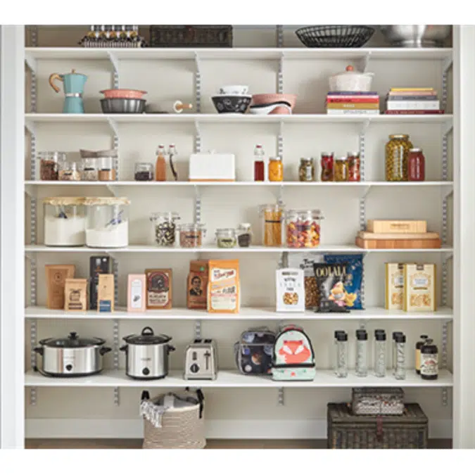 ShelfTrack EVO - Overview Wood Adjustable Solid Wood Melamine Shelving