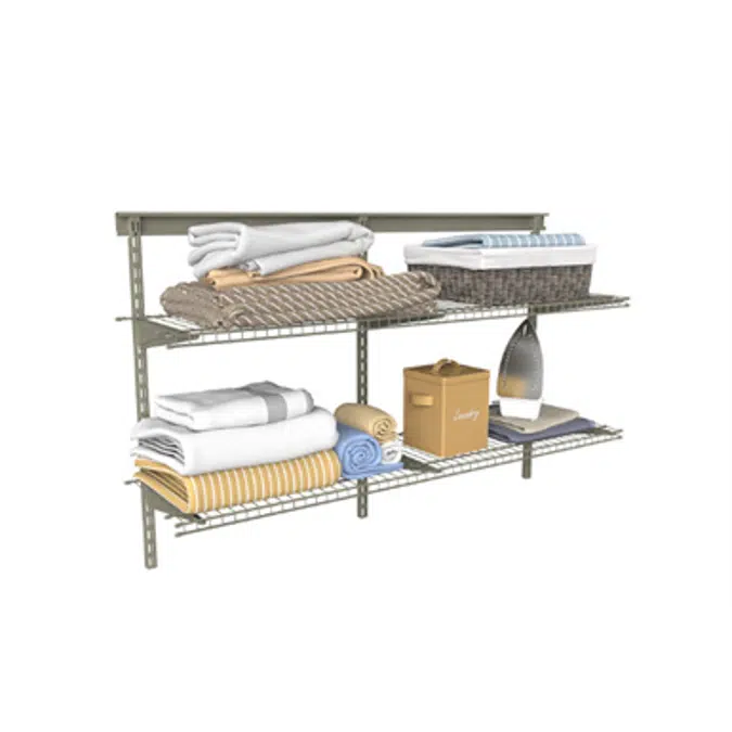 Adjustable Ventilated Wire - Closet & General Storage Systems, - SHELFTRACK Systems