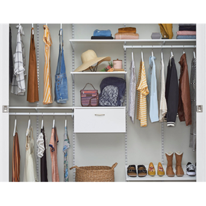 BIM objects Free download! ShelfTrack EVO Adjustable Wood 84 inch