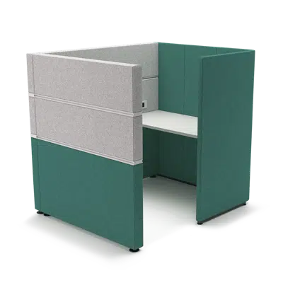 изображение для Cubbi Booths with 1200mm MFC work surface & bench