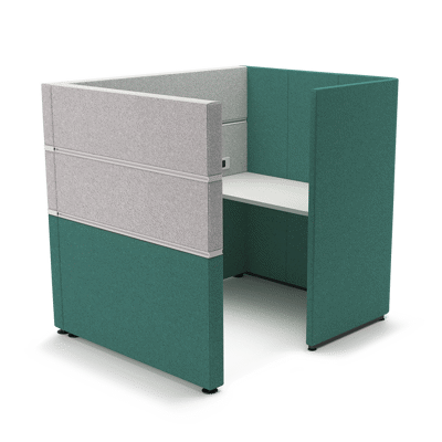 bild för Cubbi Booths with 1200mm MFC work surface & bench