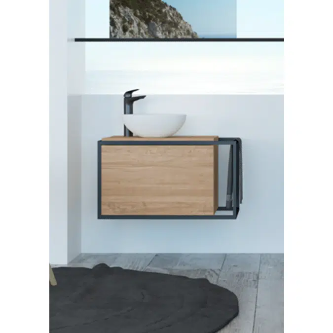 ITACA 1 drawer bath cabinet