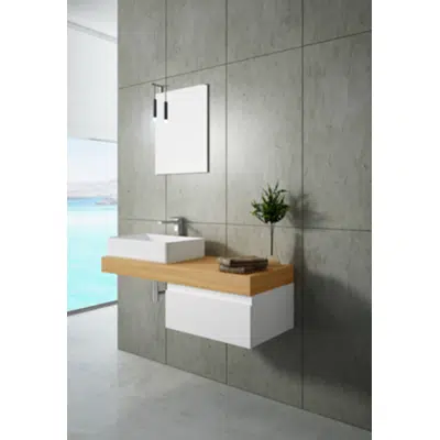 SOLLER 1 drawer bath cabinet with siphon cutout图像