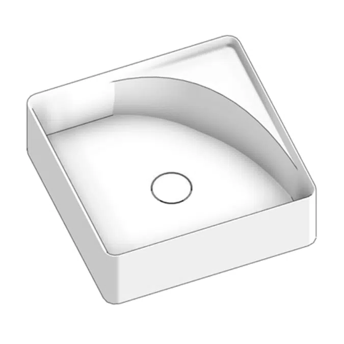 ITACA square countertop basin