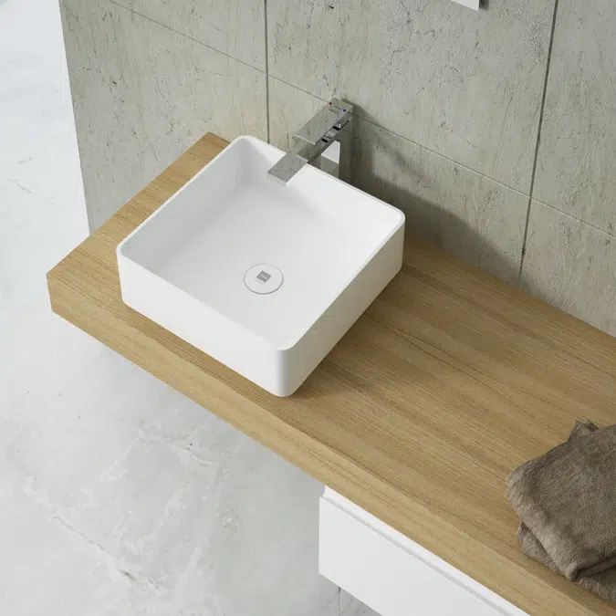 SOLLER square countertop basin