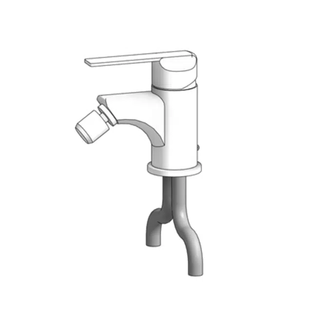 INCA bidet mixer (no pop-up waste)