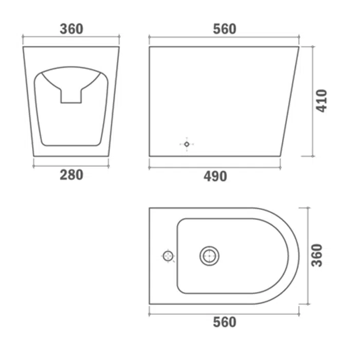 NEXOS floor bidet