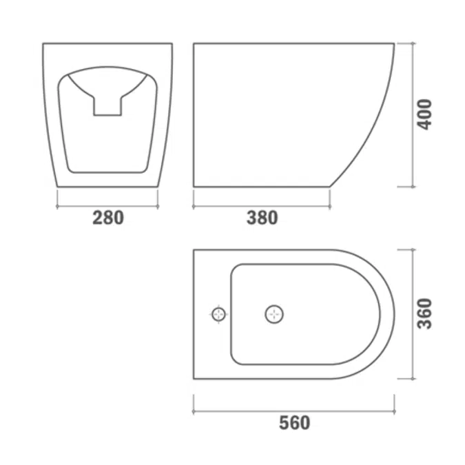 MANACOR floor bidet