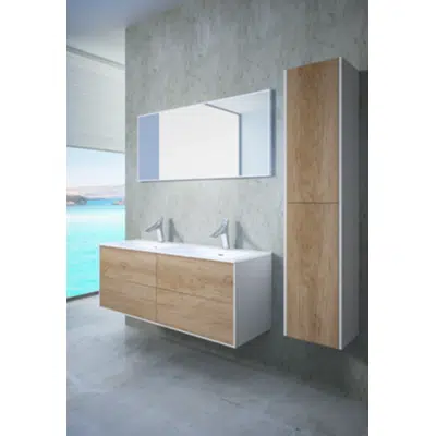 SENSE 4 drawers bath cabinet with syphon cutout图像