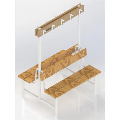 afbeelding voor Doublesidedfree-standing bench 1000 mm