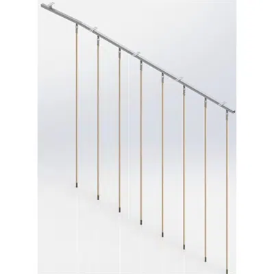 Image pour Ceiling Mounted Rope Trackway,  8 ropes