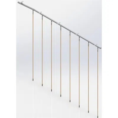 Image for Ceiling Mounted Rope Trackway,  8 ropes