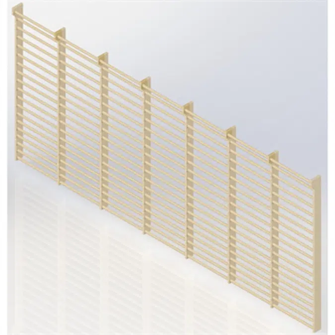 Wall Bars 19-bars DK 2510 mm 7 Modules