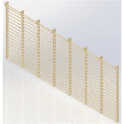 Image for Wall Bars 19-bars DK 2510 mm 7 Modules