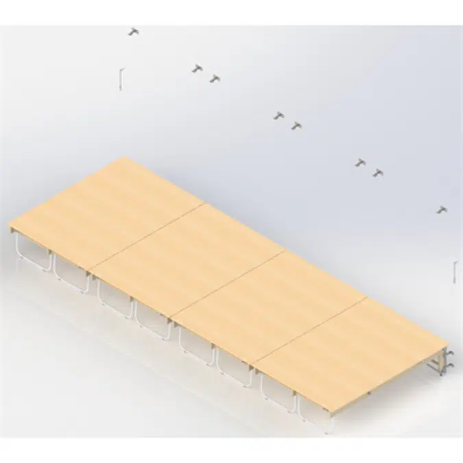 Wall Bar Stage  UNISPORT,  4  modules