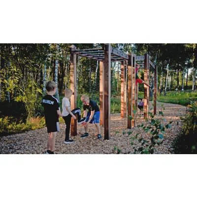 imagem para Wooden Obstacle Course Large Package