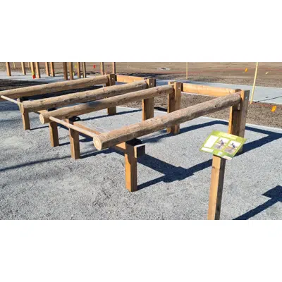 Wooden Outdoor Gym Rowing图像