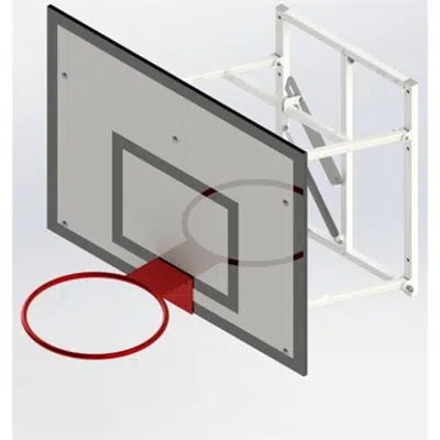 kép a termékről - Upward Hinged, Practice Basketball Goall UNISPORT 800