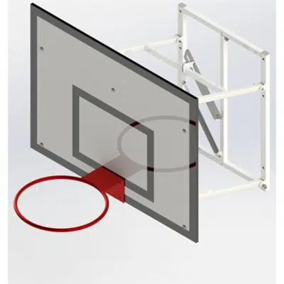 画像 Upward Hinged, Practice Basketball Goall UNISPORT 800