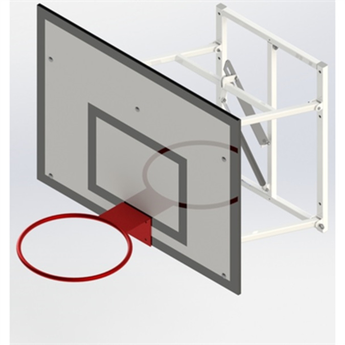 BIM objects Free download! Upward Hinged, Practice Basketball Goall UNISPORT 800 BIMobject