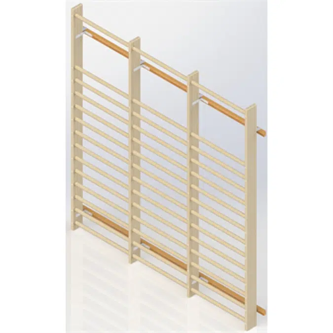 Wall Bars UNISPORT High 2475 mm 3 Modules 