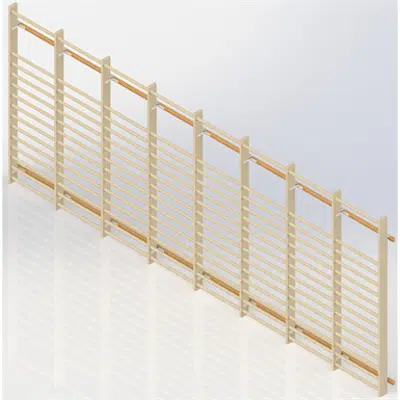 Wall Bars UNISPORT High 2475 mm 8 Modules图像