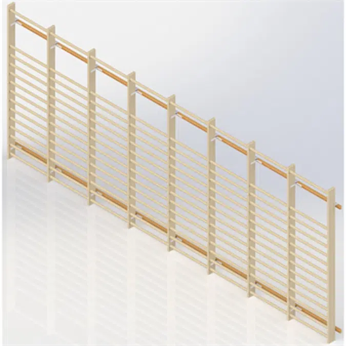 Wall Bars UNISPORT High 2475 mm 8 Modules