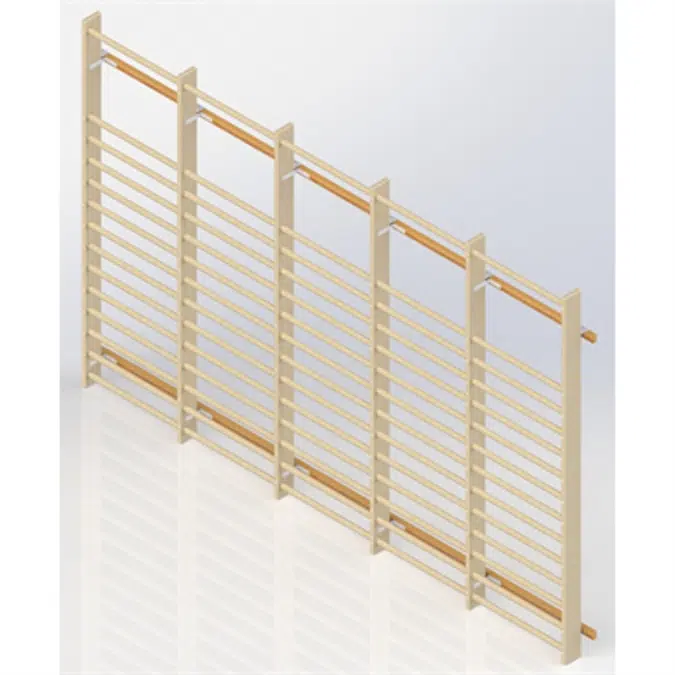 Wall Bars UNISPORT High 2475 mm 5 Modules 