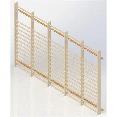 Image for Wall Bars UNISPORT High 2475 mm 5 Modules 