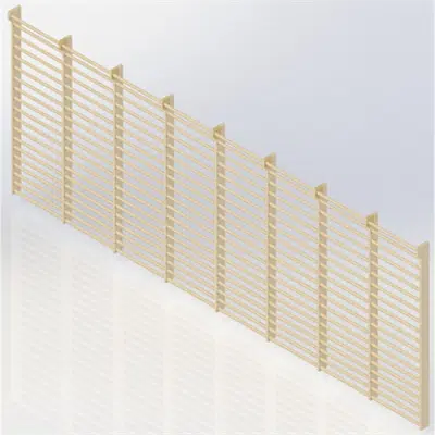 Image for Wall Bars 19-bars DK 2510 mm 8 Modules