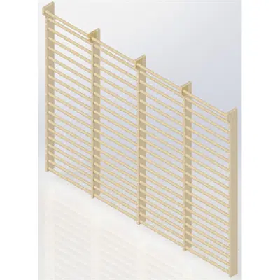Image for Wall Bars 19-bars DK 2510 mm 4 Modules