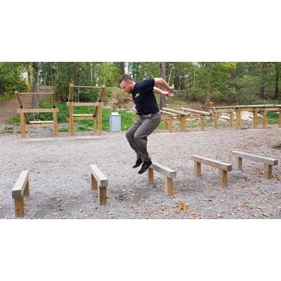 Image pour Wooden Outdoor Gym Hurdles