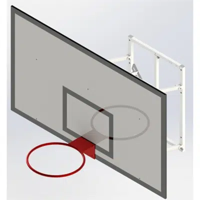 billede til Upward Hinged, Practice Basketball Goall UNISPORT 800