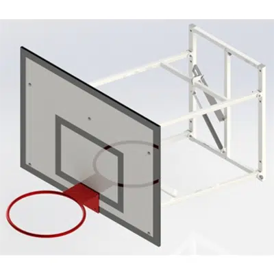 Upward Hinged, Practice Basketball Goall UNISPORT  1200图像