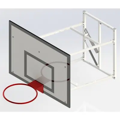 Image for Upward Hinged, Practice Basketball Goall UNISPORT  1200