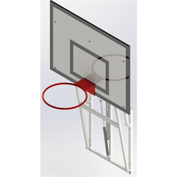 BIM objects Free download! Upward Hinged, Practice Basketball Goall UNISPORT 1200 BIMobject