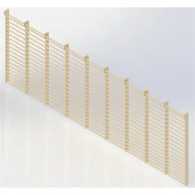Wall Bars 19-bars DK 2510 mm 9 Modules图像