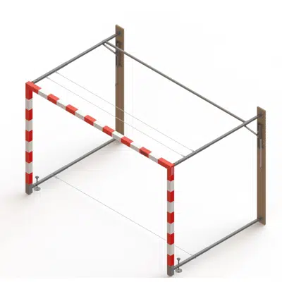 Handball goal with gas springs图像