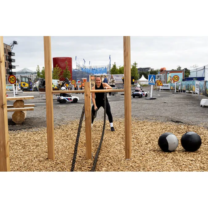 Wooden Outdoor Gym Multifunctional 