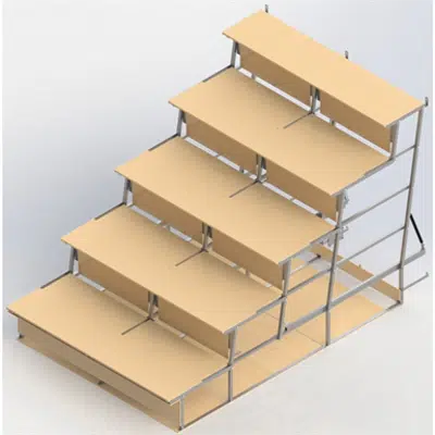 изображение для Foldable  Bleachers UNISPORT, 5-rows, motorized 